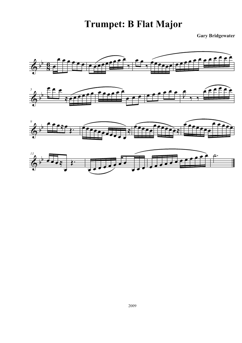 Trumpet Trumpet B Flat Major